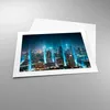 Poster - Poster ohne Rahmen - Stadt Nacht Straße - 50x40 cm Produktbild-Vorschau 3