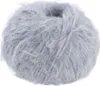 A ball of fluffy, light gray yarn. Produktbild-Vorschau
