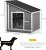 Niche pour chien PawHut, en bois de sapin, niche pour Voir les images du produit 3