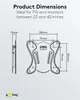 Goobay TV-Wandhalter Basic FIX S 23-42z starr 25kg Produktbild-Vorschau 6