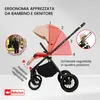 BabyLux® Passeggino Multifunzionale 3in1 ROSSO, Beige, Anteprima dell’immagine prodotto 5