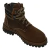 A single brown leather boot is shown against a white background. Anteprima dell’immagine prodotto