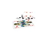 Several playing cards are scattered on a white background. Produktbild-Vorschau
