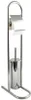 MSV Stand WC Garnitur WC Bürste aus Edelstahl 30x16,5x80cm Produktbild-Vorschau 3