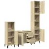 A set of bathroom furniture pieces with open doors and drawers. Anteprima dell’immagine prodotto