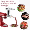 Edelstahl-Fleischwolf-Aufsätze für KitchenAid, Fleischwolf, Produktbild-Vorschau 3