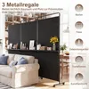 COSTWAY 3-delige roomdivider op wielen, inklapbare Productafbeelding-voorbeeld 6