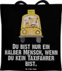 Mr. & Mrs. Panda Tote Bag Taxifahrer Herz - Schwarz - Produktbild-Vorschau 1