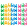 40 clips de fixation en silicone colorés pour accessoires Voir les images du produit 6