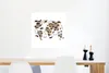 MuchoWow® Poster Weltkarte Kinder - Braun - Weiß 50x50 cm - Produktbild-Vorschau 5