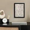 MuchoWow® MuchoWow® Gerahmtes Poster Blumen - Muster - Grau Produktbild-Vorschau 2