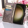 Galaxy S24 Ultra Hülle, Schmetterling Prägung Leder Produktbild-Vorschau 4