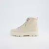 A single beige boot is shown against a white background. Produktbild-Vorschau