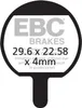 EBC Sinter Fahrrad-Bremsbeläge für Atomlab GI Produktbild-Vorschau 3