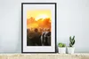 MuchoWow® Gerahmtes Poster Kühe - Sonnenuntergang - Wiese - Produktbild-Vorschau 4