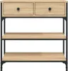 vidaXL Table console chêne Sonoma 72,5x25x75 cm bois Voir les images du produit 6