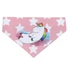 Mr. & Mrs. Panda Dreieckstuch Einhorn Wolke 7 - Rot Pastell Produktbild-Vorschau 3