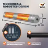 MONZANA® Infrarot Heizstrahler Goldröhre 3000W App Produktbild-Vorschau 9