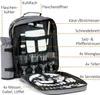 CampFeuer Picknick Rucksack Grau, 31-teilig, 4 Personen, Produktbild-Vorschau 3