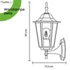 LUMILED lanterna applique da esterno vintage verso l'alto Anteprima dell’immagine prodotto 19