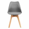 A single dark gray chair with wooden legs is shown against a white background. Náhľad obrázku produktu