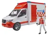 Mercedes-Benz Sprinter ambulance met chauffeur (rood/wit) Productafbeelding-voorbeeld 1