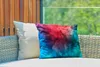 MuchoWow® Outdoor Kissen - Aquarell - Rot - Blau - Grün - Produktbild-Vorschau 3