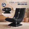 CASARIA Relaxsessel mit verstellbarer Rückenlehne Schwarz Produktbild-Vorschau 3