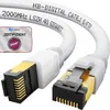 hb-digital 1m RJ45 Patchkabel CAT 8.1 S/FTP LSZH weiß Produktbild-Vorschau 1