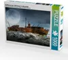 CALVENDO Puzzle Schiffswrack der "MV Plassey" im Mondlicht Produktbild-Vorschau 1
