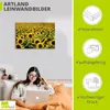 ARTland Leinwandbild Sonnenblumenfeld Größe: 60x40 cm Produktbild-Vorschau 3