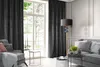 Samtvorhang ROSA schwarz 135x300 cm Kräuselband Produktbild-Vorschau 10