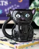 Schwarze Katze „Cute & Creepy“ Kaffeebecher als Produktbild-Vorschau 2