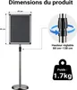 Prezentační stojan Wiltec s nastavitelnou výškou 88-138 cm, Náhled obrázku produktu 9