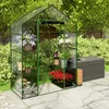 Gewächshaus zwei Regale 140 x 71 x 195 cm Plonos 4922 Produktbild-Vorschau 3