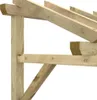 vidaXL Türvordach 150x100x100 cm Kiefer Massivholz Produktbild-Vorschau 7