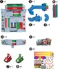 A collage of different parts and accessories for a Super Mario Kart Racing Deluxe playset. Produktbild-Vorschau