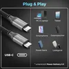 A marketing image showing USB-C cables and various compatible devices. Produktbild-Vorschau