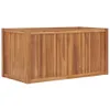 vidaXL Lit surélevé 100x50x50 cm bois massif teck Voir les images du produit 7