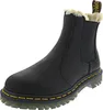 A black Dr. Martens boot with faux fur lining. Produktbild-Vorschau