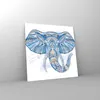 Bilder auf glas - Elefant Muster Tierwelt Afrika - 60x60cm Produktbild-Vorschau 4