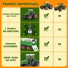 RC-Traktor, zdalnie sterowany traktor z przyczepą, zabawka Podgląd zdjęcia produktu 3