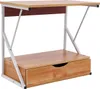 2-stufiges Mikrowellenregal mit Schublade Küchenregal Produktbild-Vorschau 2