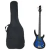 vidaXL E-Bass für Anfänger mit Tasche Blau und Schwarz 4/4 Produktbild-Vorschau 8