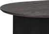 BELIANI Esstisch Schwarz 180 x 90 cm MDF Tischplatte Oval Produktbild-Vorschau 5