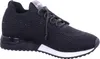 A black women's sneaker with rhinestones and a white sole, shown from the side against a white background. Voir les images du produit