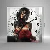 Wanduhr - Quadrat - Glasuhr - Schönheit Körper Kleid Produktbild-Vorschau 3