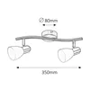 Rabalux 6302 Soma, 2 lampen, halogeen, E14, IP20, chroom Productafbeelding-voorbeeld 5