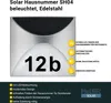 MeLiTec Solar-Hausnummer SH04, moderne LED-beleuchtete Produktbild-Vorschau 3