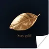 MuchoWow® Poster Blatt - Gold - Zitate 30x30 cm - Produktbild-Vorschau 1